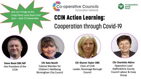 Speaker line up for Coop Party Fringe